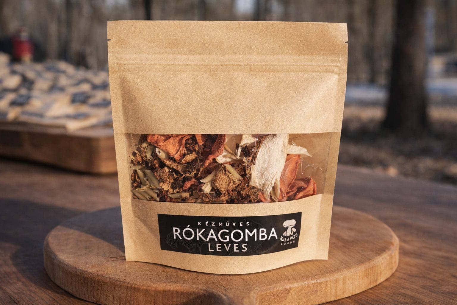 Rókagomba leves